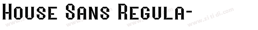 House Sans Regula字体转换